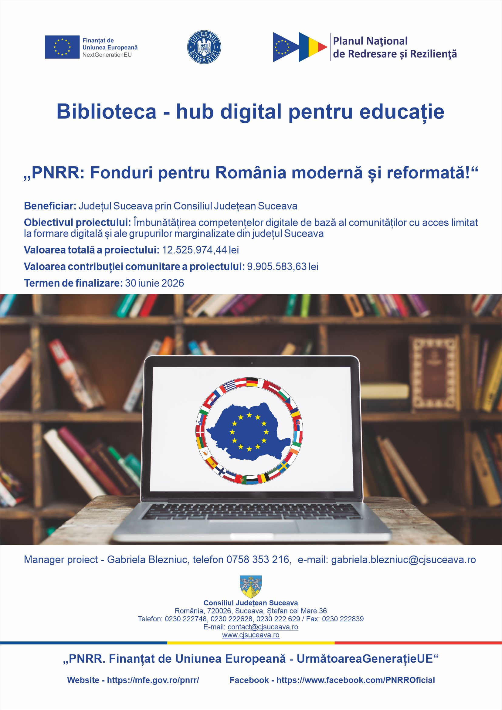 Biblioteca - Hub digital pentru educatie